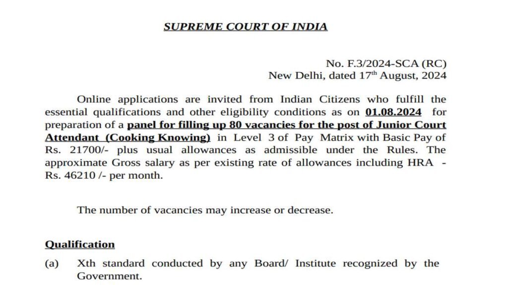 Supreme Court vacancy 2024